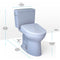 TOTO Drake 1.6 GPF Elongated Chair Height Toilet With Washlet S7 Heated Bidet Seat And Night Light (HBG56817)-HBG