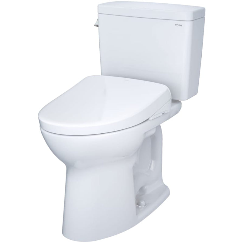 TOTO Drake 1.6 GPF Elongated Chair Height Toilet With Washlet S7 Heated Bidet Seat And Night Light (HBG56817)-HBG