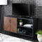 WALKER EDISON Bookmatch Hampton Asymmetrical Sideboard And Fits Up To 64" TV (HBG45678) - HBG