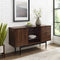 WALKER EDISON Chic Mid-Century Sideboard with 2 Drawers, Adjustable Shelves 52" (HBG69428) - HBG