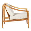 WALKER EDISON Cologne Modern Acacia Wood Stylish Curved Arm Lounge Chair (HBG59623)-HBG