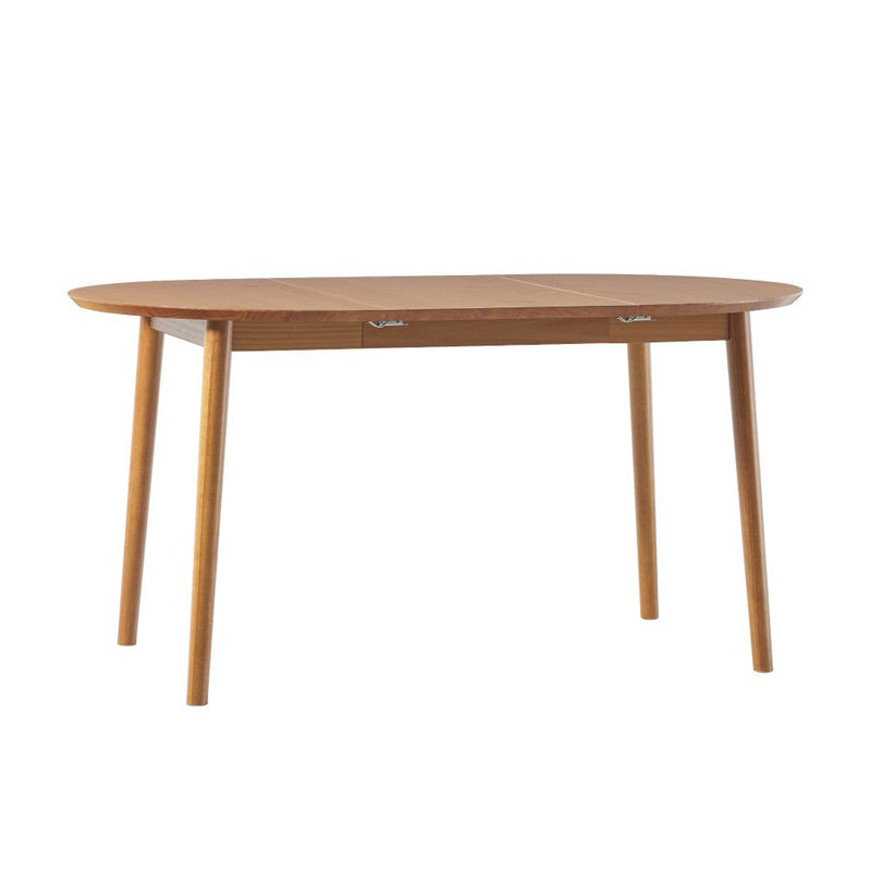 WALKER EDISON Damsel Mid Century Pine Wood Extension Dining Table (HBG98248)-HBG