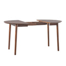 WALKER EDISON Damsel Mid Century Pine Wood Extension Dining Table (HBG98248)-HBG