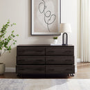 WALKER EDISON Danae Sleek Wood Metal L-Leg Dresser (HBG65743)-HBG