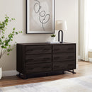 WALKER EDISON Danae Sleek Wood Metal L-Leg Dresser (HBG65743)-HBG