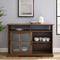 WALKER EDISON Farmhouse Sideboard With Sliding Glass Doors And Adjustable Shelves, 47.5" (HBG33345) - HBG