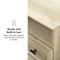 WALKER EDISON Luxurious Classic 2 Drawer Nightstand Nightstand With Elegant Side Table (HBG19034) - HBG