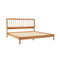 WALKER EDISON Majestic Modern Mid-Century Bed Frame With MDF Slats (HBG56432) - HBG