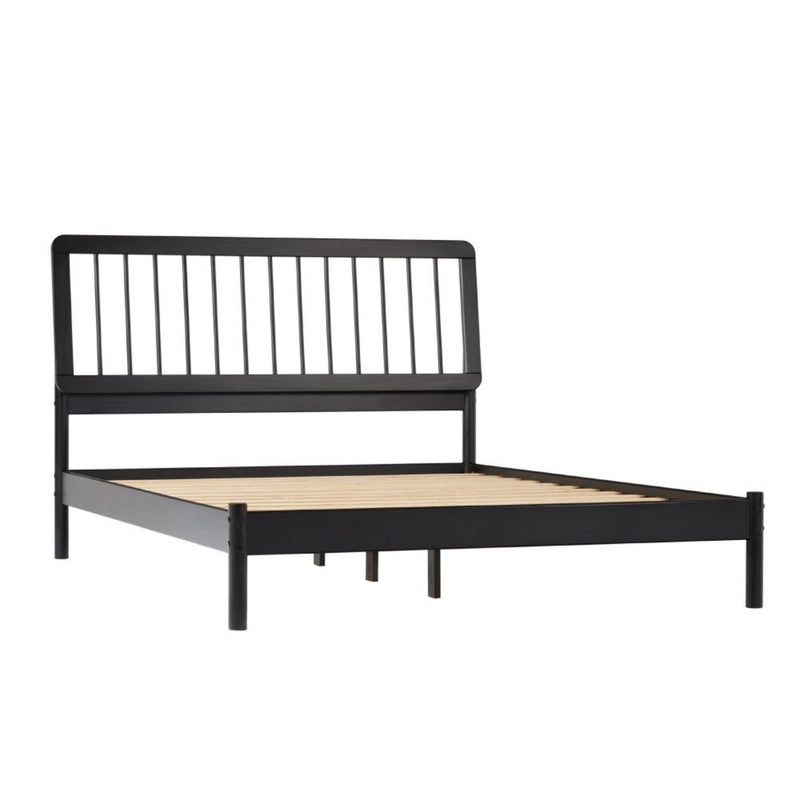 WALKER EDISON Majestic Modern Mid-Century Bed Frame With MDF Slats (HBG56432) - HBG