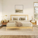 WALKER EDISON Majestic Modern Mid-Century Bed Frame With MDF Slats (HBG56432) - HBG