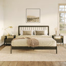 WALKER EDISON Majestic Modern Mid-Century Bed Frame With MDF Slats (HBG56432) - HBG