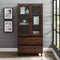 WALKER EDISON Modern Display Storage Hutch With Soft Close Doors And Smooth Drawer Glides (HBG10245) - HBG