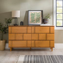 WALKER EDISON Modern Solid Wood Dresser With Mid Century Inspired Storage Chest (HBG57923) - HBG