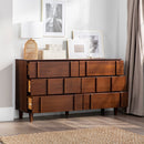 WALKER EDISON Modern Solid Wood Dresser With Mid Century Inspired Storage Chest (HBG57923) - HBG