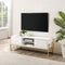 WALKER EDISON Modern TV Stand 2 Chamfered Top Drawers With Adjustable Shelving (HBG52817) - HBG