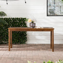 WALKER EDISON Stylish Crosswinds Acacia Wood Patio Dining Table (HBG34159)-HBG