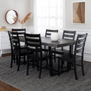 WALKER EDISON Timeless Farmhouse Dining Set With 5 Piece AndTwo Tone Finish (HBG89573) - HBG