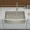 18 Gauge Dual 9" Deep Basin Double Bowl Farmhouse Stainless Steel Sink, 33" (9571684) - HBG