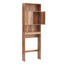 77" Wooden Over-The-Toilet Storage Cabinet - Bathroom Space Saver Shelf (91864253) - HBG