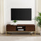 WALKER EDISON Modern TV Stand 2 Chamfered Top Drawers With Adjustable Shelving (HBG52817) - HBG