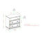 WALKER EDISON Luxurious Classic 2 Drawer Nightstand Nightstand With Elegant Side Table (HBG19034) - HBG