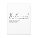 BELOVED LOVE CANVAS - Premium Large Inpirational Wall Hanging Art Print For Home And Office (5031029) - HBG