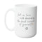 BEST VERSION GROWTH MUG - Premium Large White Round BPA-Free Cute Ceramic Coffee Tea Mug With C-Handle, 15OZ Side View