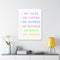 BIBLE AFFIRMATIONS FAITH CANVAS - Premium Large Inpirational Wall Hanging Art Print For Home And Office Demonstration View