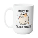 BLOATED FUNNY MUG - Premium Large White Round BPA-Free Ceramic Mug With C-Handle, 15OZ (0596391) - HBG