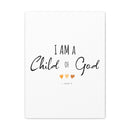 CHILD OF GOD FAITH CANVAS - Premium Large Inpirational Wall Hanging Art Print For Home And Office Front View