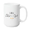 CHILD OF GOD FAITH MUG - Premium Large White Round BPA-Free Cute Ceramic Coffee Tea Mug With C-Handle, 15OZ  Front View