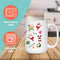 CHRISTMAS MUGS BUNDLE ) - Limited Edition Premium Christmas Elves, Snowman, Santa, Reindeer Ceramic Mugs -Features, Text View