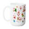 CHRISTMAS SANTA SEASONAL MUG - Premium Large White Round BPA-Free Cute Ceramic Coffee Tea Mug With C-Handle,Side View