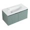 Contemporary Green Floating Vanity With Drop-Shaped Sink, 36" (HBG40573) - HBG