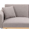 COOLMORE Modern Gray Teddy Velvet Loveseat Sofa With Metal Feet, 64" (97428316) - HBG