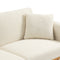 COOLMORE White Teddy Velvet Accent Loveseat Sofa With Metal Feet, 65" (97583614) - HBG