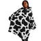 COW SLEEP HOODIE - Premium Soft Polyester Wearable Snug Hoodie Blanket With Plush Hood (4821780) - HBG