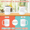 CURRENT GOAL GROWTH MUG - Large White Round BPA-Free Cute Ceramic Coffee Tea Mug With C-Handle, Comparison View