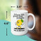 DO A DETOX GROWTH MUG - Premium Large White Round BPA-Free Cute Ceramic Coffee Tea Mug With C-Handle, Measurement View