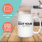 DON'T QUITE YOUR DAY DREAM MUG - Large White Round BPA-Free Cute Ceramic Coffee Tea Mug With C-Handle, Features, Text View