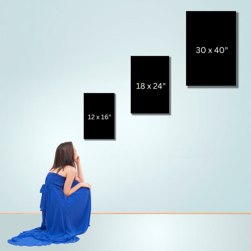 DOOR BUILDING GROWTH CANVAS - Premium Big Motivational Wall Hanging Art Print For Home And Office  Size View