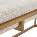 Elegant Button-Tufted Accent Bench With Sturdy Metal Base - Upholstered Seating (91738452) - HBG