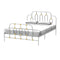 Elegant Full-Size Ola Metal White And Gold Bed Frame (HBG57184) - HBG