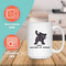 FELINE FUNNY MUG - Premium Large White Round BPA-Free Cute Ceramic Coffee Tea Mug With C-Handle, 15OZ Features, Text View