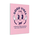 GOOD VIBES ONLY GROWTH CANVAS - Premium Big Motivational Wall Hanging Art Print For Home And Office Side View