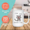 IT'S FINE HEALING MUG - Premium Large White Round BPA-Free Cute Ceramic Coffee Tea Mug With C-Handle, Features, Text View