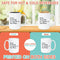 KIND GROWTH MUG - Premium Large White Round BPA-Free Ceramic Coffee Tea Mug With C-Handle, 15OZ (0096347) - HBG
