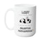 LAZY PANDA FUNNY MUG - Premium Large White Round BPA-Free Cute Ceramic Coffee Tea Mug With C-Handle, Side View