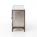 LOVECUP Industrial Chic Media Console With Robust Iron Frame And Elegant Design (HBG89656) - HBG