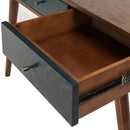 Mid-Century 3-Drawer Writing Desk With Pull Knobs, 48" (93742512) - HBG